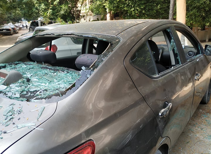 After the assault on ANHRI’s Director, security bodies steal his car and smash the car of a lawyer from ANHRI… Once again, silence and collusion on gangs are not among our options