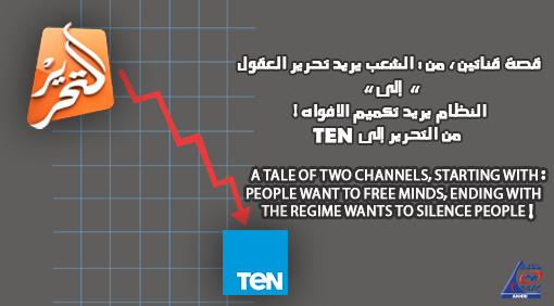 A Tale of Two Channels, Starting with: People want to free minds, Ending with: The regime wants to silence people!